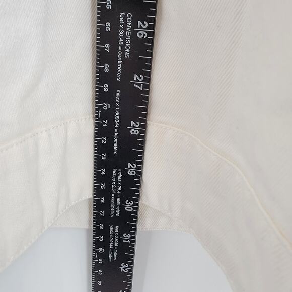 NEW Avec Les Filles Women's Plus Ruffle‎ Button Down Denim Jean Jacket Size 2X - Picture 9 of 10